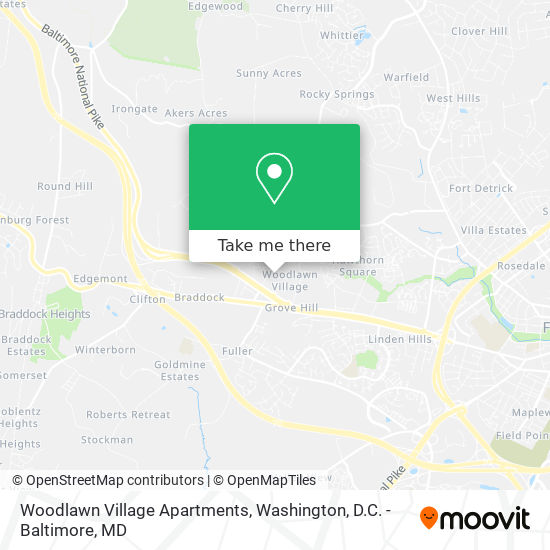 Mapa de Woodlawn Village Apartments