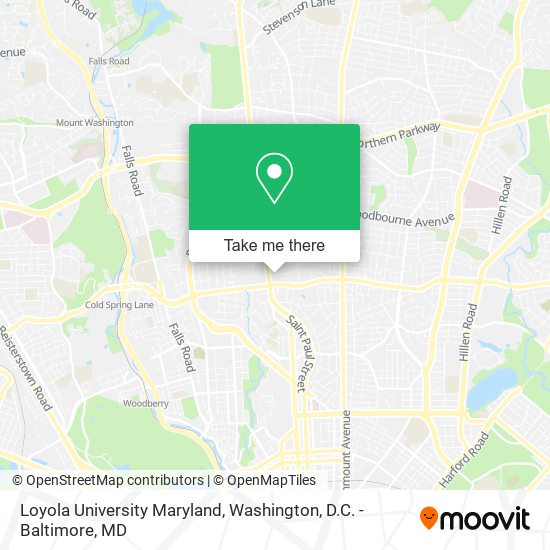 Mapa de Loyola University Maryland