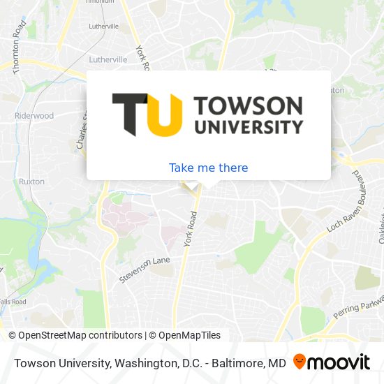Towson University map