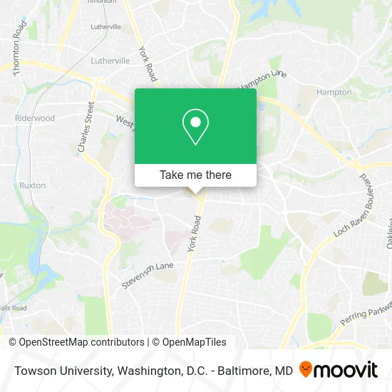 Towson University map