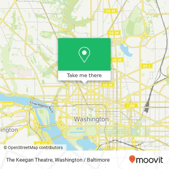 The Keegan Theatre map