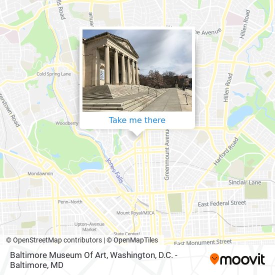 Baltimore Museum Of Art map