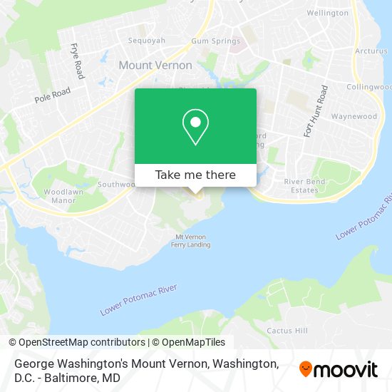 George Washington's Mount Vernon map