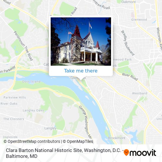 How to get to Clara Barton National Historic Site in Montgomery County by  Bus or Metro?