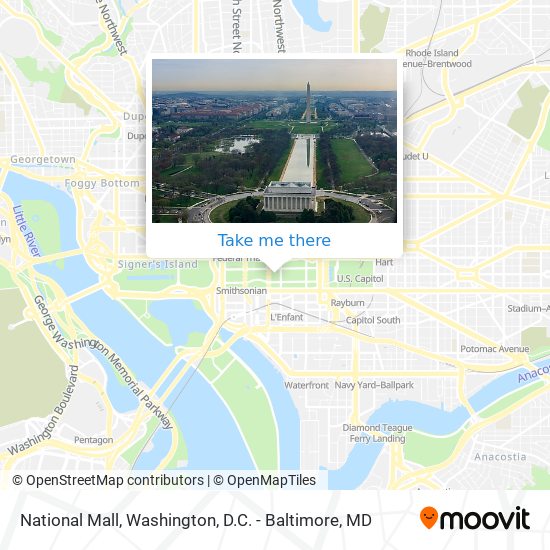 National Mall map