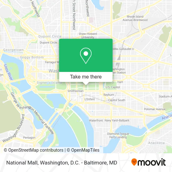 National Mall map