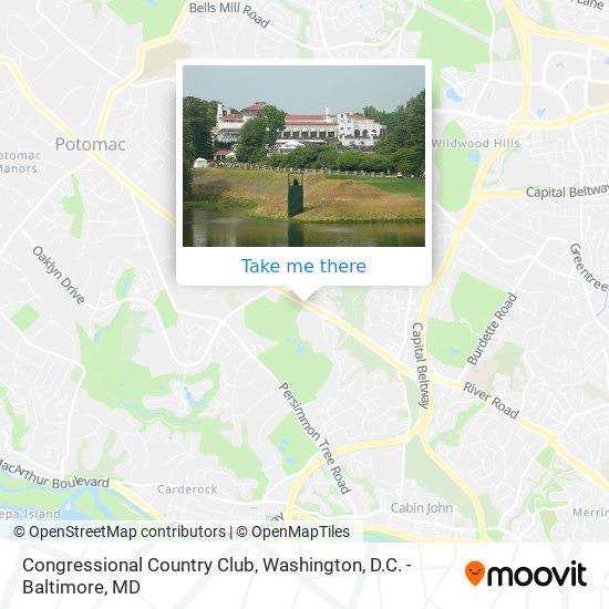 Congressional Country Club map