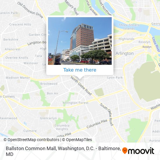 Mapa de Ballston Common Mall