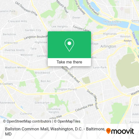 Mapa de Ballston Common Mall
