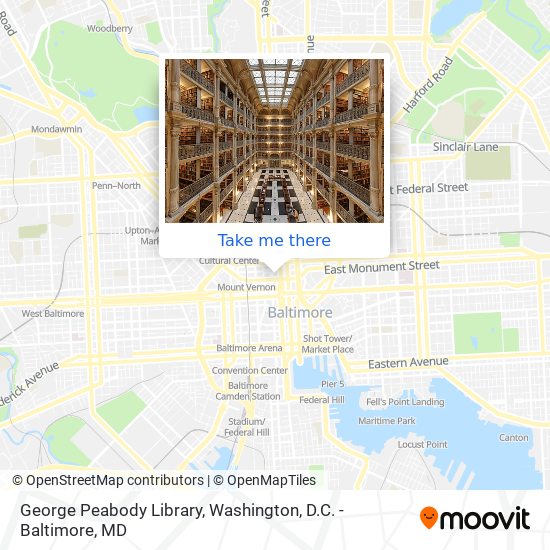 Mapa de George Peabody Library