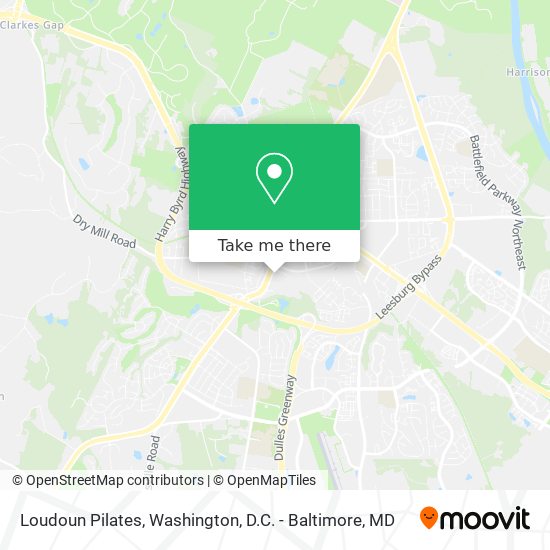 Loudoun Pilates map