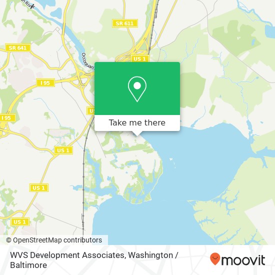 Mapa de WVS Development Associates, 525 Belmont Bay Dr