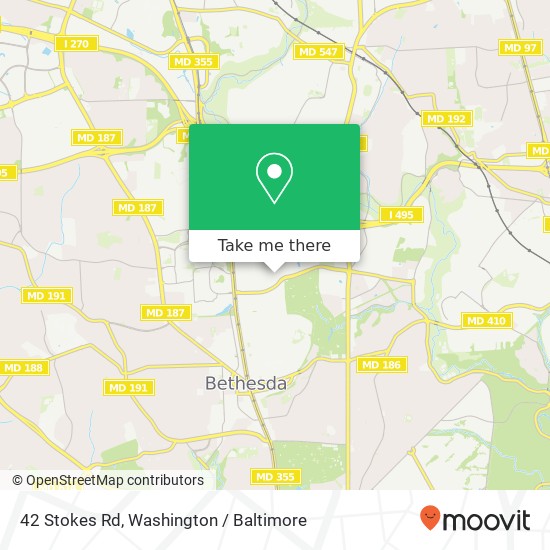 42 Stokes Rd, Bethesda, MD 20889 map