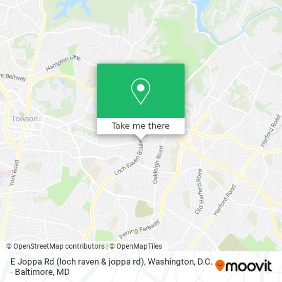 Mapa de E Joppa Rd (loch raven & joppa rd)
