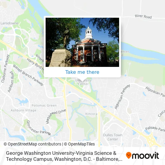 George Washington University-Virginia Science & Technology Campus map