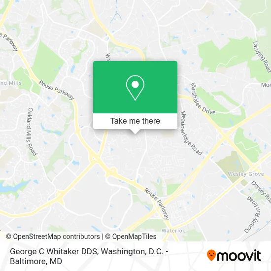 George C Whitaker DDS map