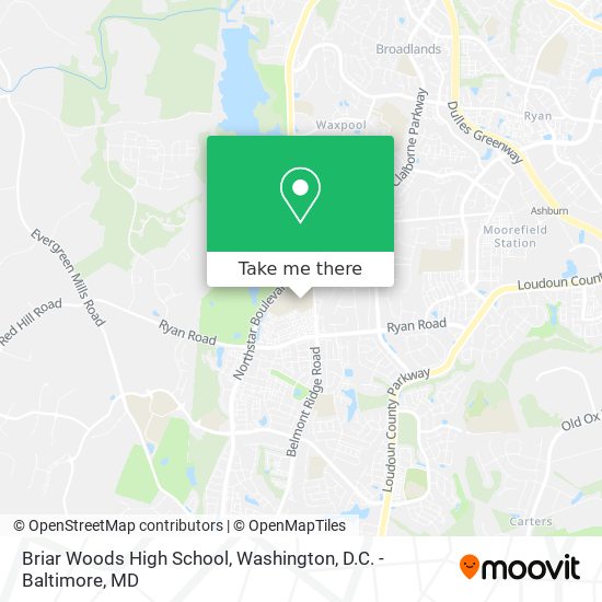 Mapa de Briar Woods High School