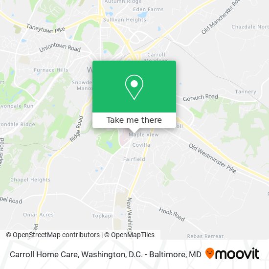 Mapa de Carroll Home Care