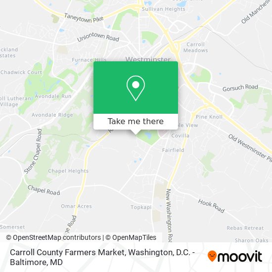 Carroll County Farmers Market map