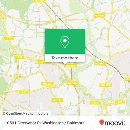 10501 Grosvenor Pl, Rockville, MD 20852 map