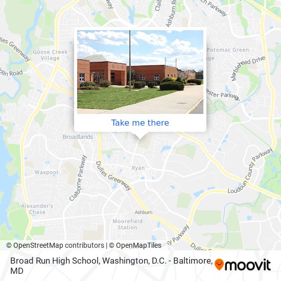 Broad Run High School map