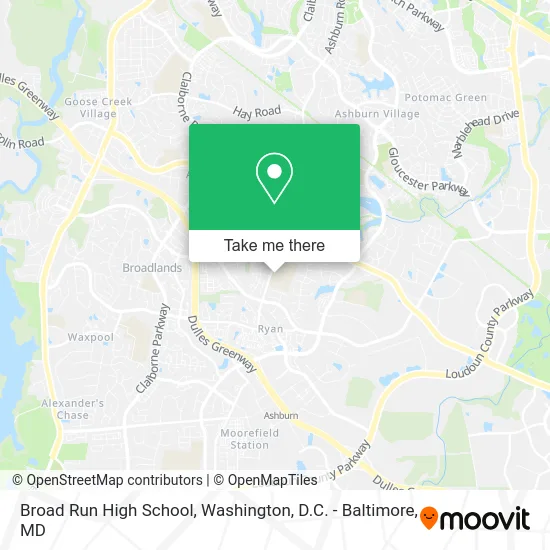 Broad Run High School map