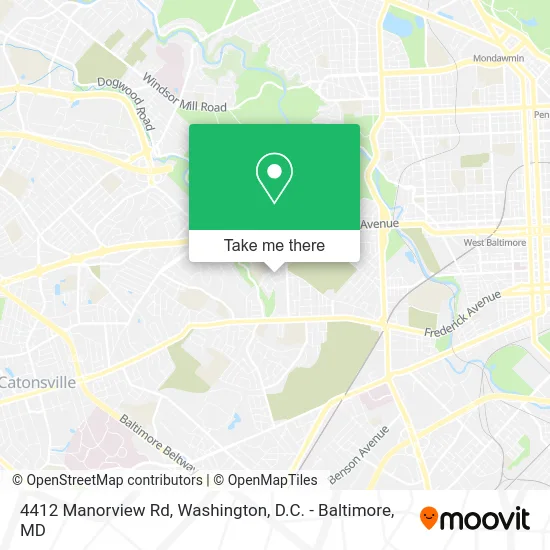 4412 Manorview Rd map