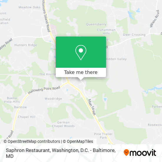 Mapa de Saphron Restaurant