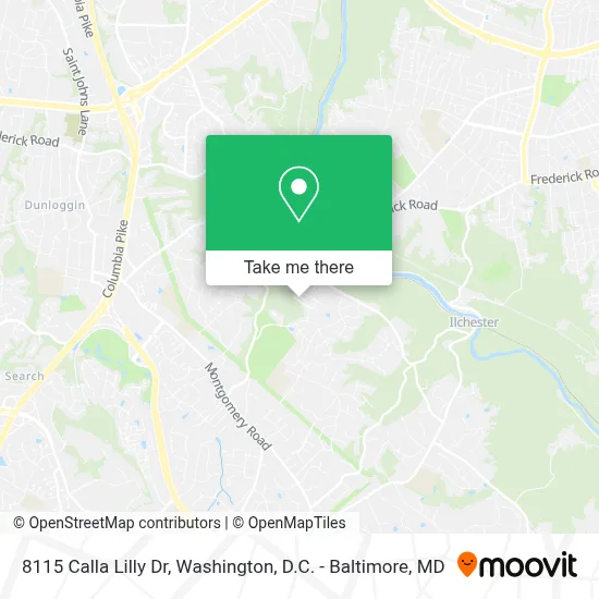 8115 Calla Lilly Dr, Ellicott City, MD 21043 map