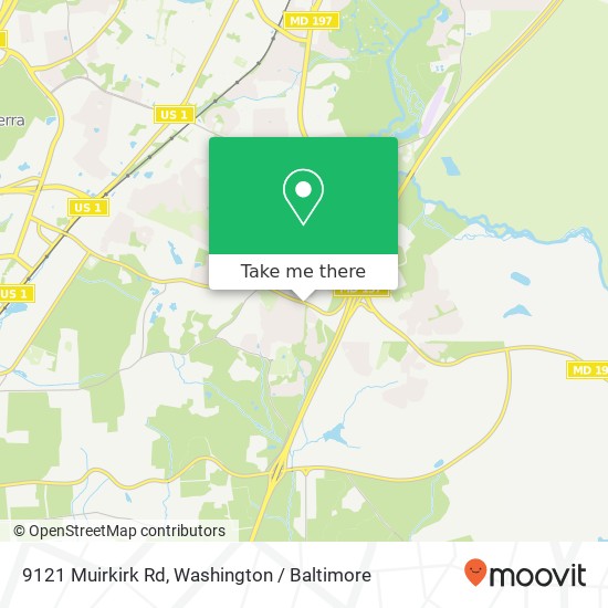 9121 Muirkirk Rd, Laurel, MD 20708 map