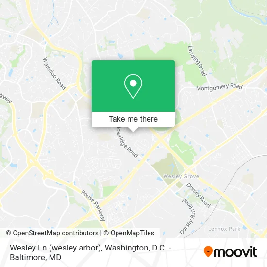 Wesley Ln (wesley arbor), Elkridge, MD 21075 map