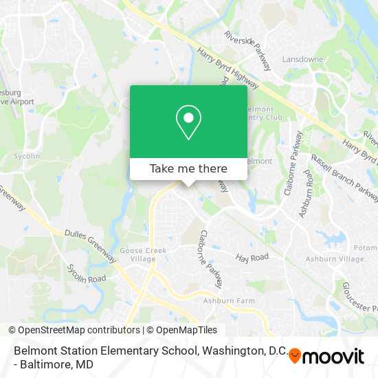 Belmont Station Elementary School map