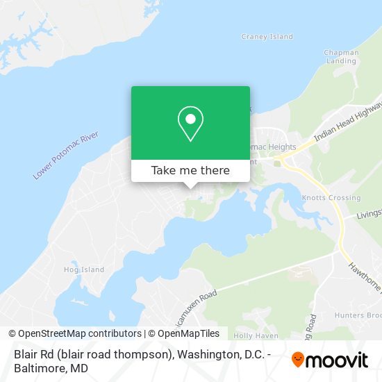 Mapa de Blair Rd (blair road thompson)