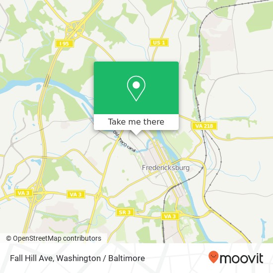 Fall Hill Ave, Fredericksburg, VA 22401 map