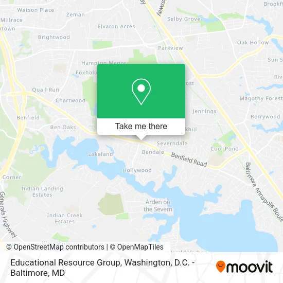 Educational Resource Group, 570 Benfield Rd map