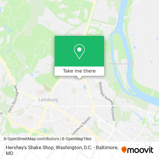 Hershey's Shake Shop map