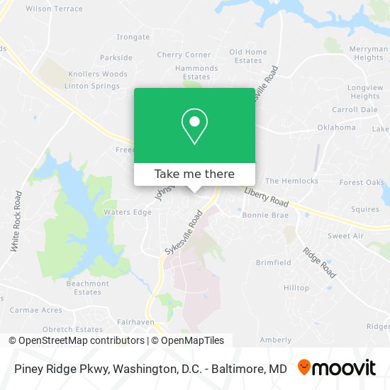 Piney Ridge Pkwy map