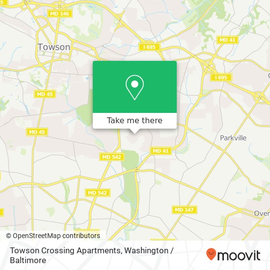 Towson Crossing Apartments, 34 Dowling Cir map