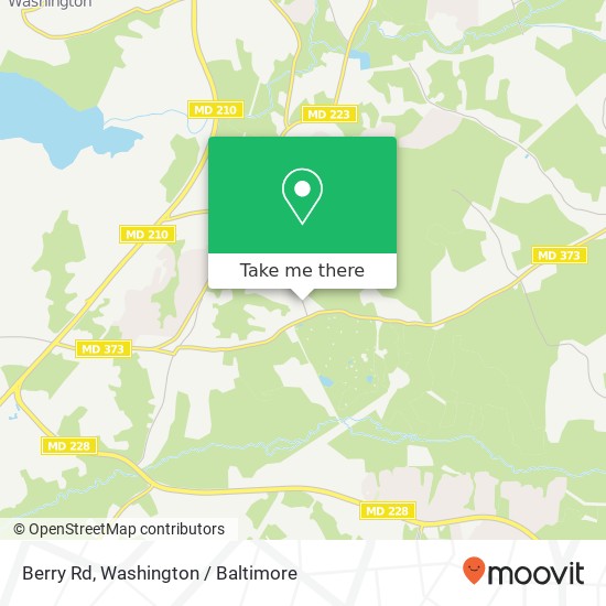 Mapa de Berry Rd, Accokeek, MD 20607