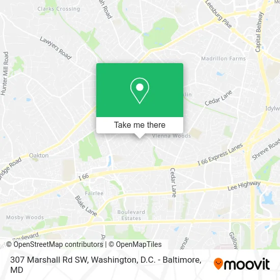 307 Marshall Rd SW map