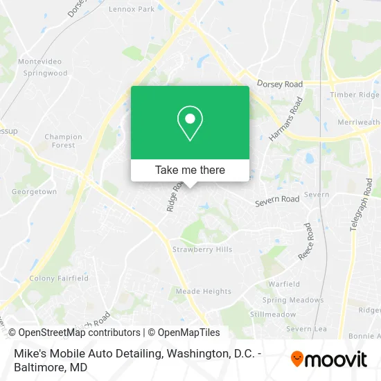 Mike's Mobile Auto Detailing map