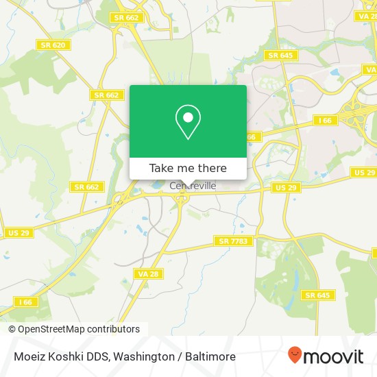 Mapa de Moeiz Koshki DDS, 5727 Centre Square Dr