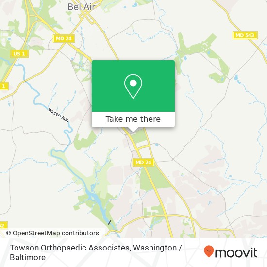 Mapa de Towson Orthopaedic Associates, 201 Plumtree Rd