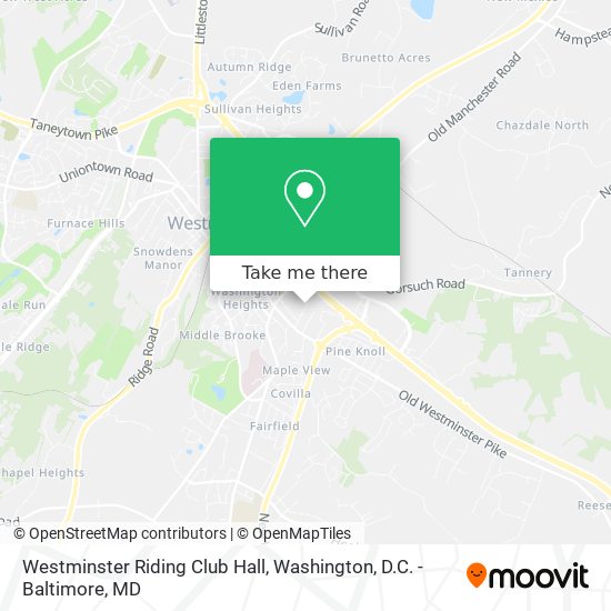 Mapa de Westminster Riding Club Hall