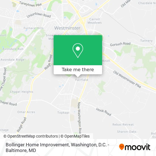 Bollinger Home Improvement map