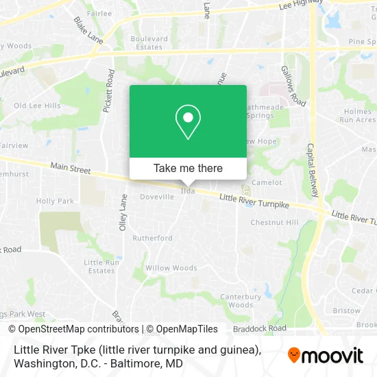 Little River Tpke (little river turnpike and guinea) map
