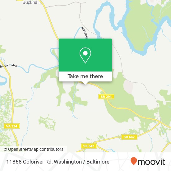 11868 Coloriver Rd, Manassas, VA 20112 map