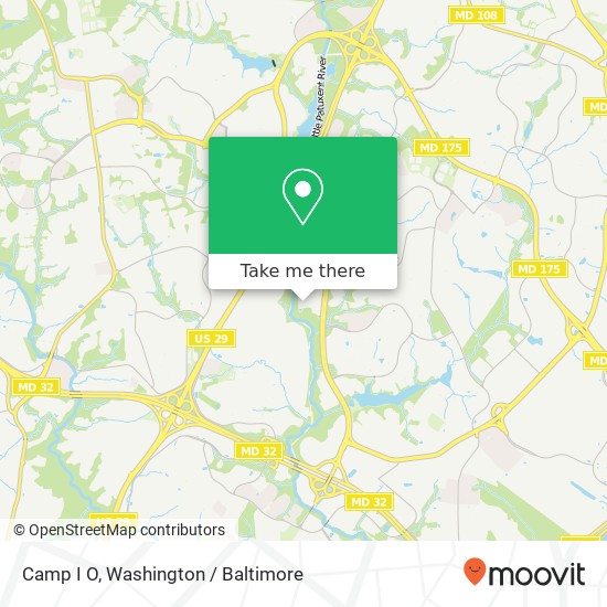 Mapa de Camp I O, 6315 Hillside Ct