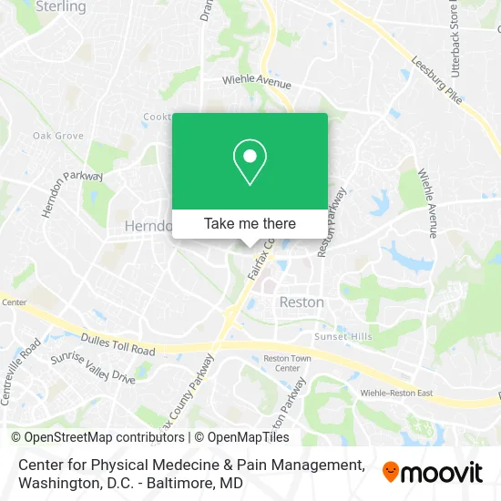 Center for Physical Medecine & Pain Management map