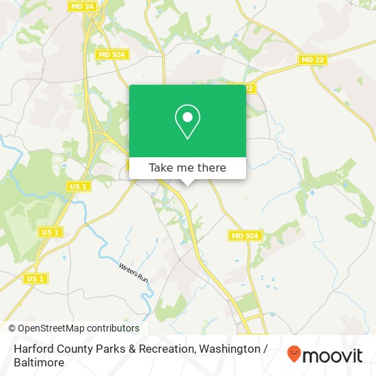 Mapa de Harford County Parks & Recreation, 525 W MacPhail Rd